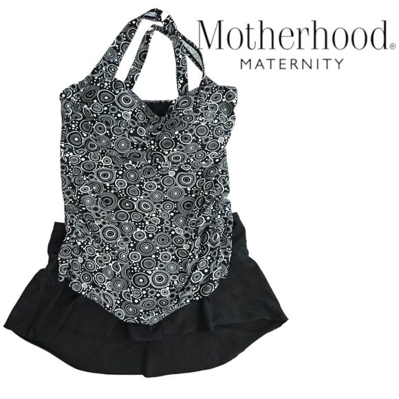 Maternity Tankini Swimsuit Set Two Piece Pregnancy Swimwear Motherhood Maternity - Picture 1 of 3